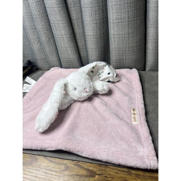 Blankets Beyond Bunny Lovey Plush Rabbit 14 Inch Security Blanket Pink Toy - Picture 1 of 6